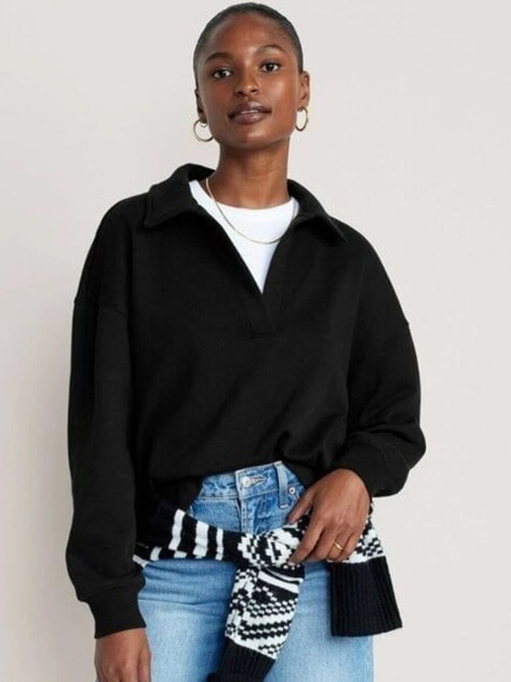 Old Navy Collared Fleece Pullover